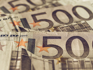 Image showing Vintage Euro note