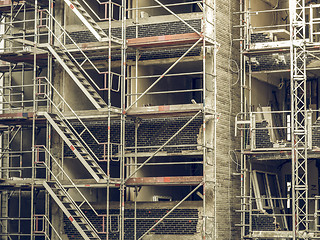 Image showing Vintage looking Scaffolding