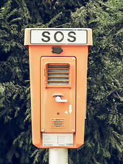 Image showing Vintage looking An SOS sign
