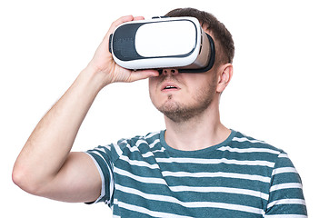 Image showing Man in virtual reality glasses