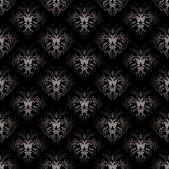 Image showing floral gothic black