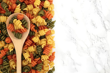 Image showing Trotolle Tricolour Pasta