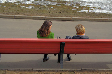 Image showing bench in park