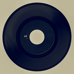 Image showing Vintage looking Vinyl record