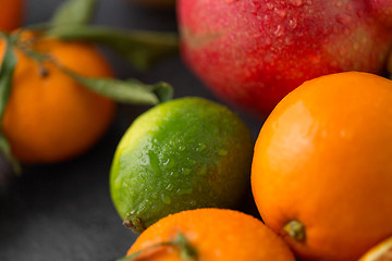 Image showing close up of citrus fruits