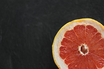 Image showing close up of fresh juicy grapefruit