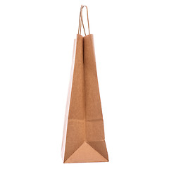 Image showing Brown paper bag on white