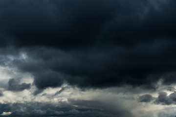 Image showing Autumn dark Rain Clouds