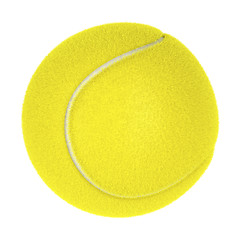 Image showing Tennis ball on white