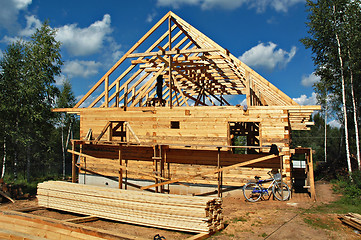 Image showing Construction of the country house