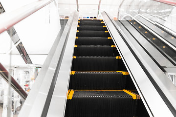 Image showing close up of escalator