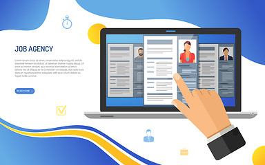Image showing Online Employment and Hiring Concept