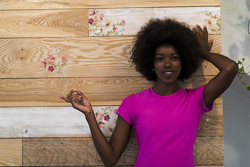 Image showing portrait of afro american woman