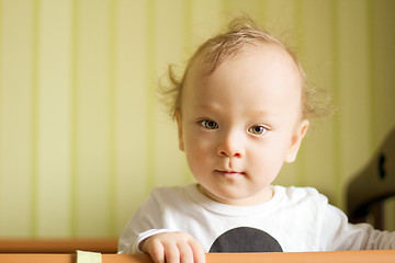 Image showing Little child looking at the camera