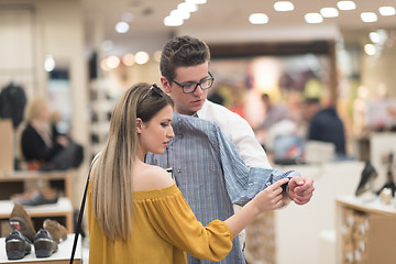 Image showing couple in  Clothing Store