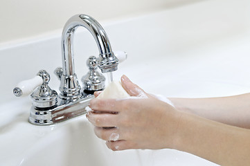 Image showing Washing hands