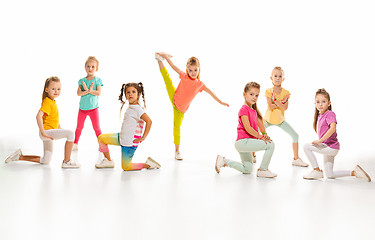 Image showing The kids dance school, ballet, hiphop, street, funky and modern dancers