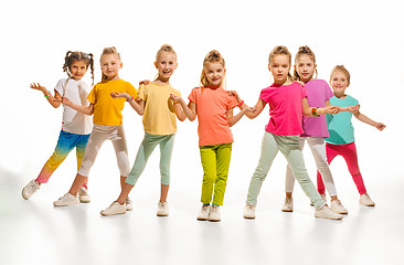 Image showing The kids dance school, ballet, hiphop, street, funky and modern dancers