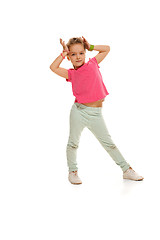 Image showing The kids dance school, ballet, hiphop, street, funky and modern dancers