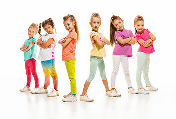 Image showing The kids dance school, ballet, hiphop, street, funky and modern dancers