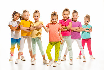 Image showing The kids dance school, ballet, hiphop, street, funky and modern dancers