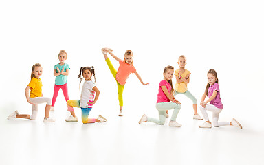 Image showing The kids dance school, ballet, hiphop, street, funky and modern dancers