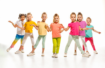 Image showing The kids dance school, ballet, hiphop, street, funky and modern dancers