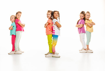 Image showing The kids dance school, ballet, hiphop, street, funky and modern dancers