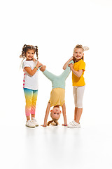 Image showing The kids dance school, ballet, hiphop, street, funky and modern dancers