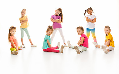 Image showing The kids dance school, ballet, hiphop, street, funky and modern dancers