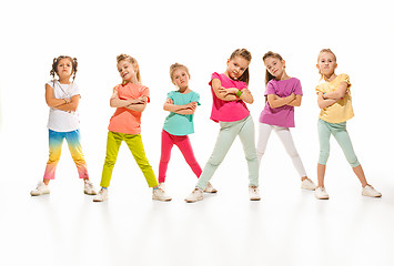 Image showing The kids dance school, ballet, hiphop, street, funky and modern dancers