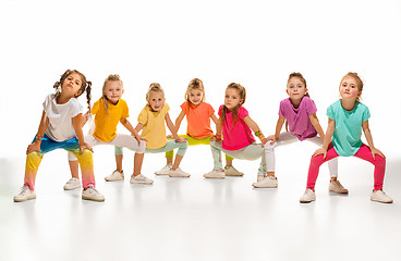 Image showing The kids dance school, ballet, hiphop, street, funky and modern dancers