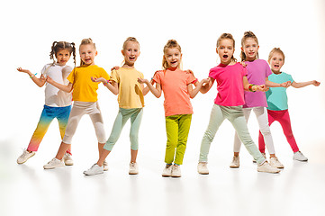 Image showing The kids dance school, ballet, hiphop, street, funky and modern dancers