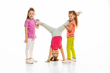 Image showing The kids dance school, ballet, hiphop, street, funky and modern dancers