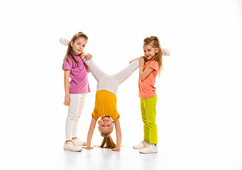 Image showing The kids dance school, ballet, hiphop, street, funky and modern dancers