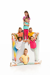 Image showing The kids dance school, ballet, hiphop, street, funky and modern dancers