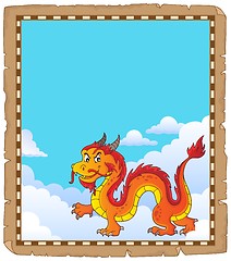 Image showing Chinese dragon theme parchment 4