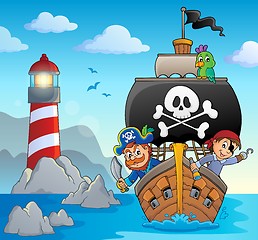 Image showing Image with pirate vessel theme 5