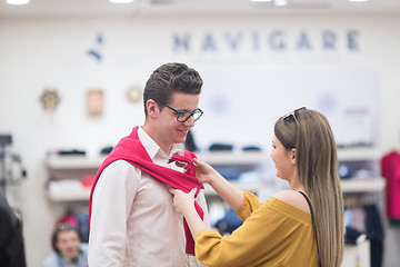 Image showing couple in  Clothing Store