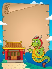 Image showing Chinese dragon topic parchment 2