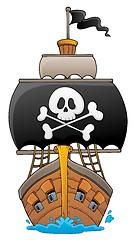 Image showing Image with pirate vessel theme 1