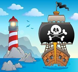 Image showing Image with pirate vessel theme 2