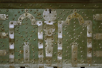 Image showing Background of an Old Chest