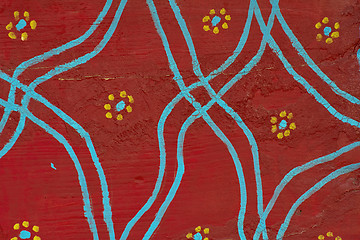 Image showing Abstract Painting on Wood