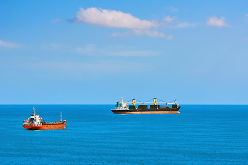 Image showing Cargo Ships at Anchorage