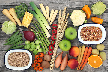 Image showing High Fibre Food for a Healthy Diet