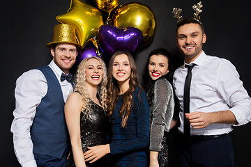 Image showing friends at christmas or new year party