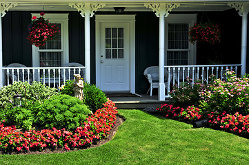 Image showing Front yard of a house