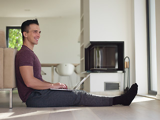 Image showing man enjoying relaxing lifestyle