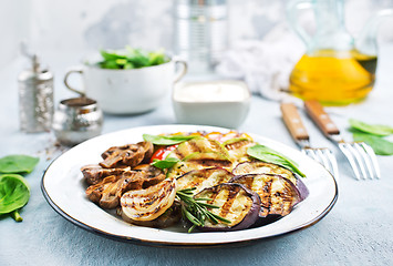 Image showing grilled vegetables